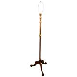 standing lamp with claw and ball feet