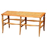 cane seat bench