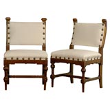 Pair of French children's chairs