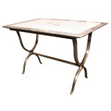 Bronze and Inlaid Stone Table