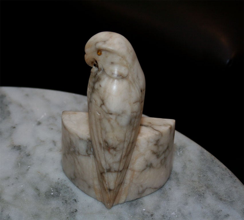 Italian Marble Bird Bookends