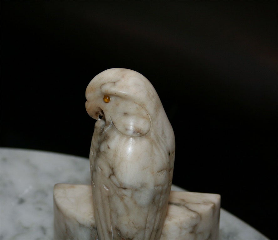 20th Century Marble Bird Bookends