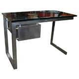 Pierre Cardin Steel and Glass Desk