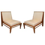 Pair Of Slipper Chairs In The Manner of Marc Duplantier