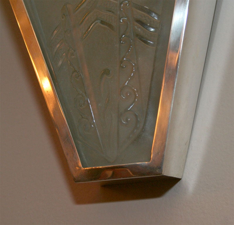 French Art Deco Wall Sconces by Lorrain For Sale