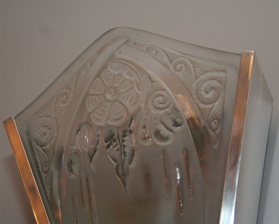 Art Deco Wall Sconces by Lorrain In Good Condition For Sale In Bridgewater, CT