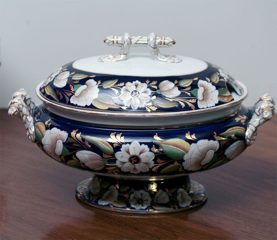 19th Century 19th C. Ashworth Soup Tureen and Stand/Underplate For Sale