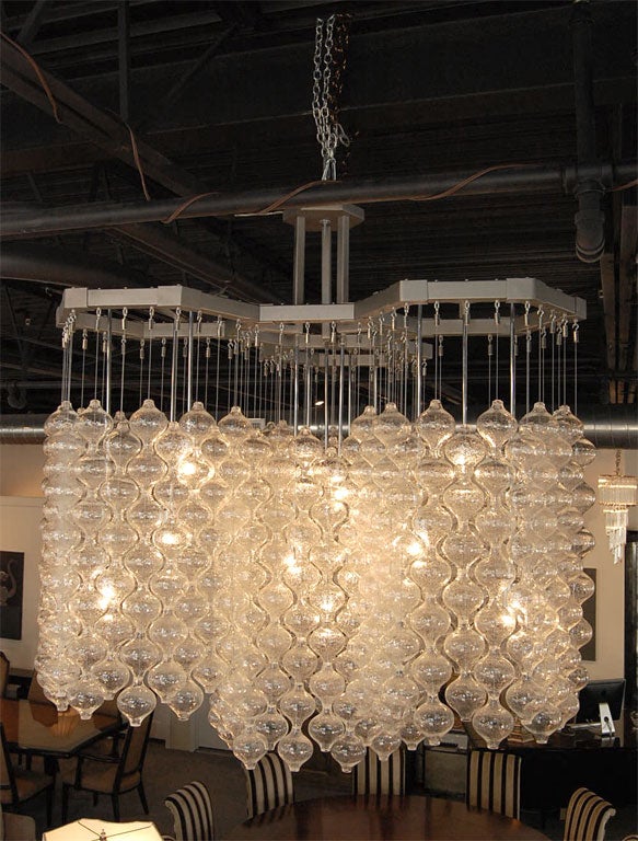 PHENOMENAL KALMAR GLASS BALL CHANDELIER