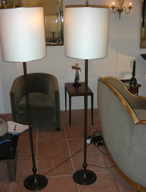 Mid-Century Modern Two 1940s Floor Lamps For Sale