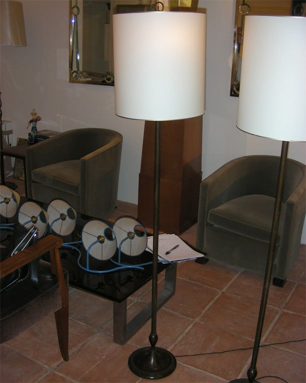 French Two 1940s Floor Lamps For Sale