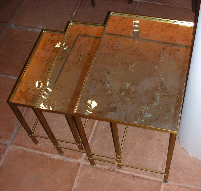 French Three 1960s Nesting Tables For Sale