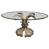 Dorothy Draper Cast Aluminum Pedestal Table Dorothy Draper Cast Aluminum Pedestal Table