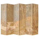 Monumental Robert Crowder Six Panel Folding Screen