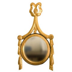 Antique Art Deco Period Bow Mirror