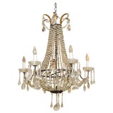 Vintage c. 1940 Italian Empire Chandelier