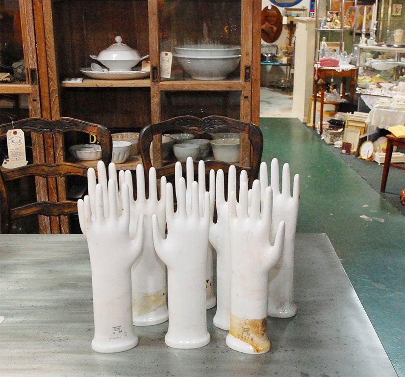 20th Century Old Porcelain German Hand/Glove Molds
