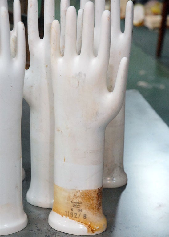 Old Porcelain German Hand/Glove Molds 1