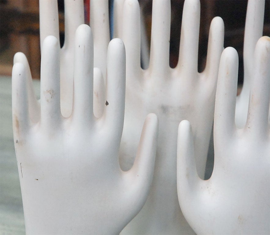 Old Porcelain German Hand/Glove Molds 3