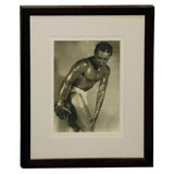 C. 1930 Gelatin Silver Photograph of Muscular Man C. 1930 Gelatin Silver Photograph of Muscular Man
