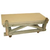 Work table with thick slate top