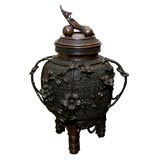 19th Century Bronze Japanese Lidded Jar
