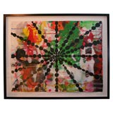 Contemporary Acrylic and India Ink Work on Paper by Jeff Lewis