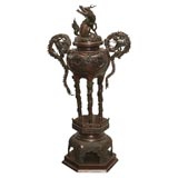 Antique Large Chinese Bronze Incense Burner