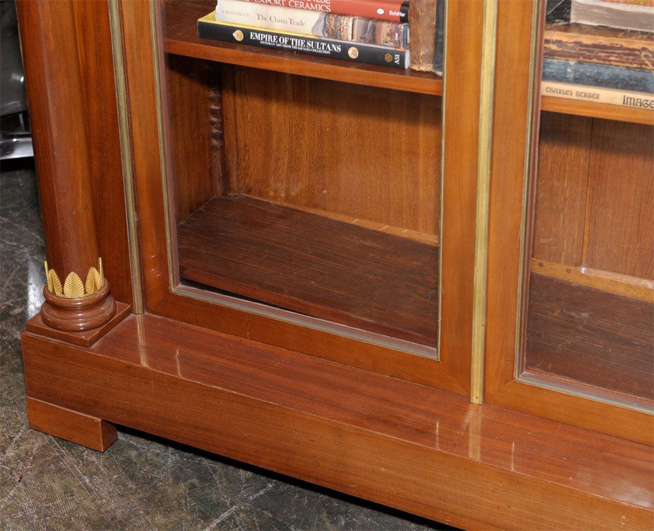 Empire Style Mahogany Bookcase Bibliotheque, French, Late 19th Century In Good Condition For Sale In San Francisco, CA