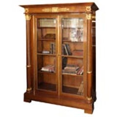 19th Century Empire Style French Mahogany Bookcase 11