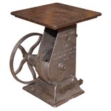 Industrial Crank Side Table