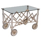 Chrome and Glass Coffee Table