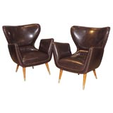 Wonderful Pair of Italian Style Club Chairs
