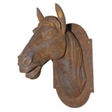 Iron, Wall-Mounted Horse Head Sign