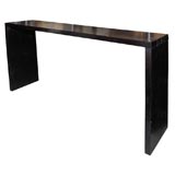 Tall Black Extra Large Teak Console Table (ref# 7098)