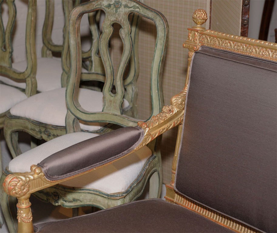 Carved Louis XVI Style  Salon Set