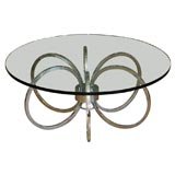 Chrome Ring Coffee Table