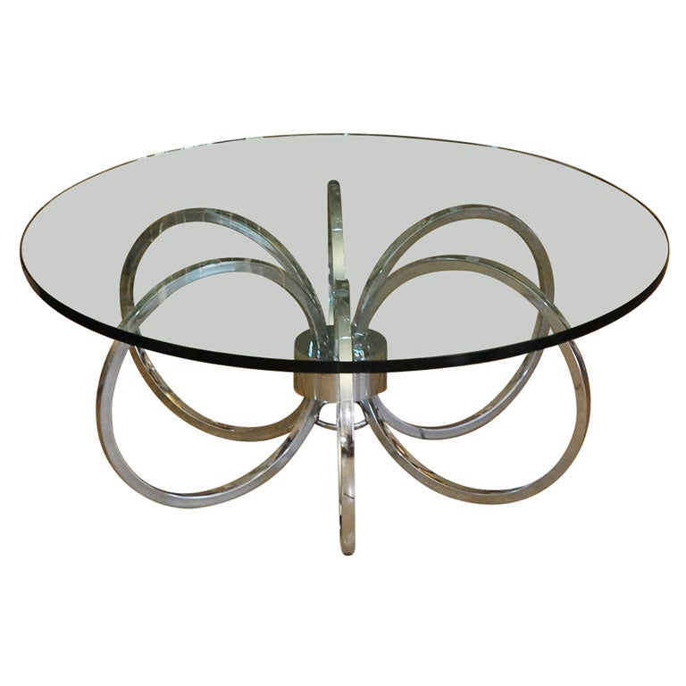 Chrome Ring Coffee Table
