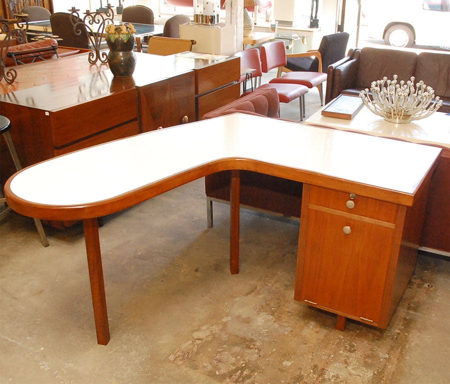 Unusual L Shape Curved Desk at 1stDibs | curved l-shaped desk, l shaped ...