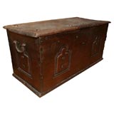 Antique 18th Century Dutch Indonesian Colonial Blanket Chest Trunk