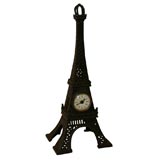 Iron Model of the Eiffel Tower, Inset Clock, Dated 1889
