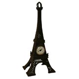 Iron Model of the Eiffel Tower, Inset Clock, Dated 1889