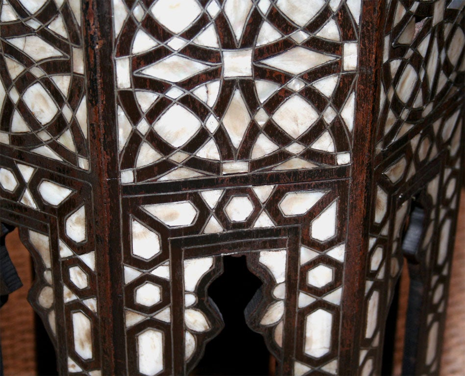 19th Century Octagonal Inlaid Indian Table