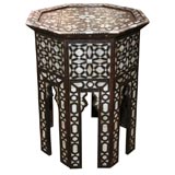Octagonal Inlaid Indian Table