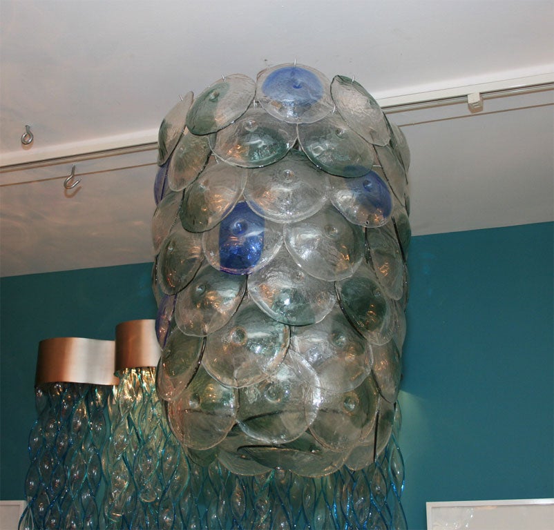 La Murina Blue & Green Disc Chandelier