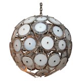 White Disc Sputnik Chandelier 4