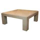 PARSONS STYLE PARCHMENT COFFEE TABLE