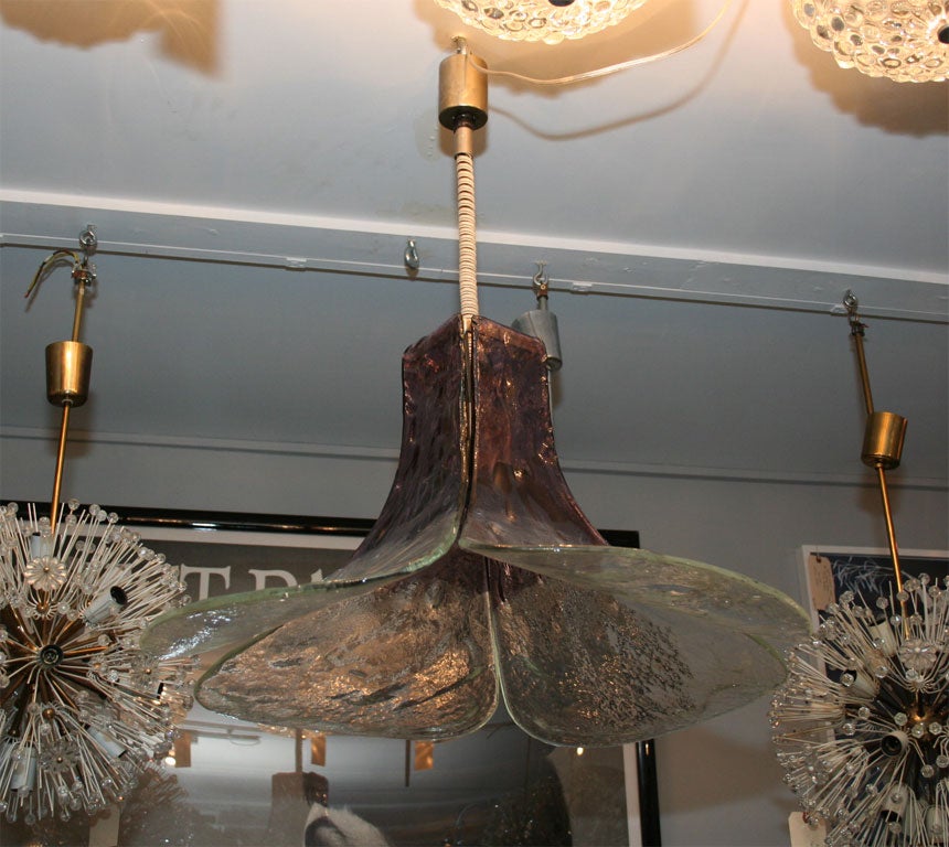 Kalmar Large Purple "Petal" Chandelier