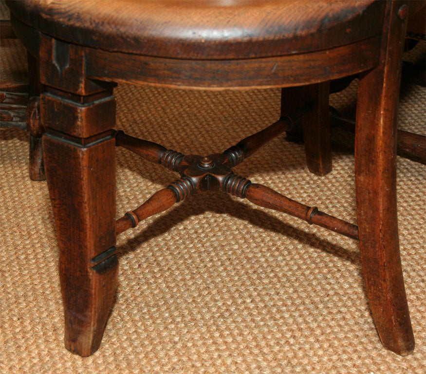 19th Century Bobbin Turned Roundabout Chair