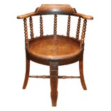 Antique Bobbin Turned Roundabout Chair