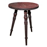 Chip-Carved Anglo Indian Round Table